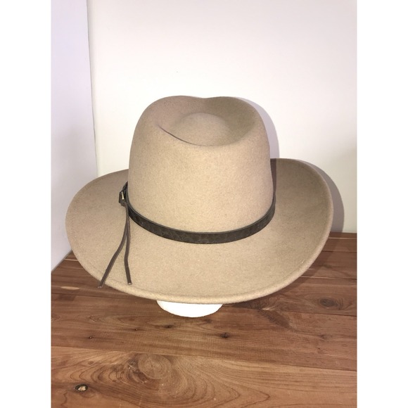 Bollman USA The Natural Tan Cream 100% wool USA Vintage Size Large Western main image 6